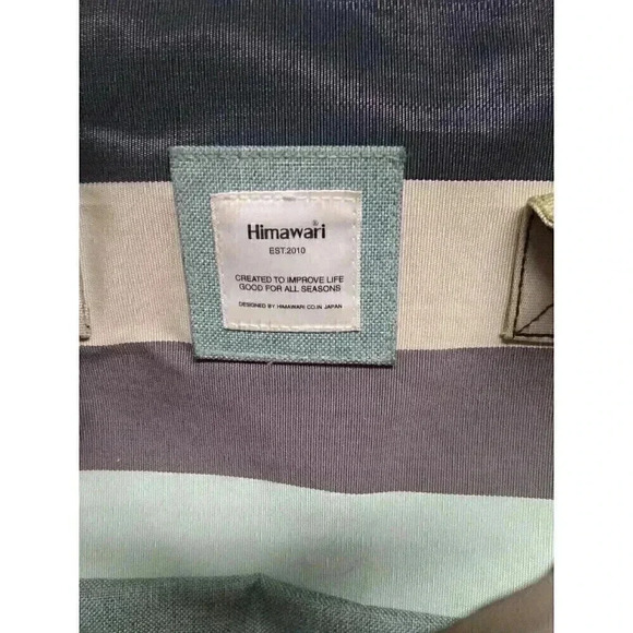 Himawari Green/Brown Canvas Backpack Travel School Computer USB Charging Port - Picture 2 of 12